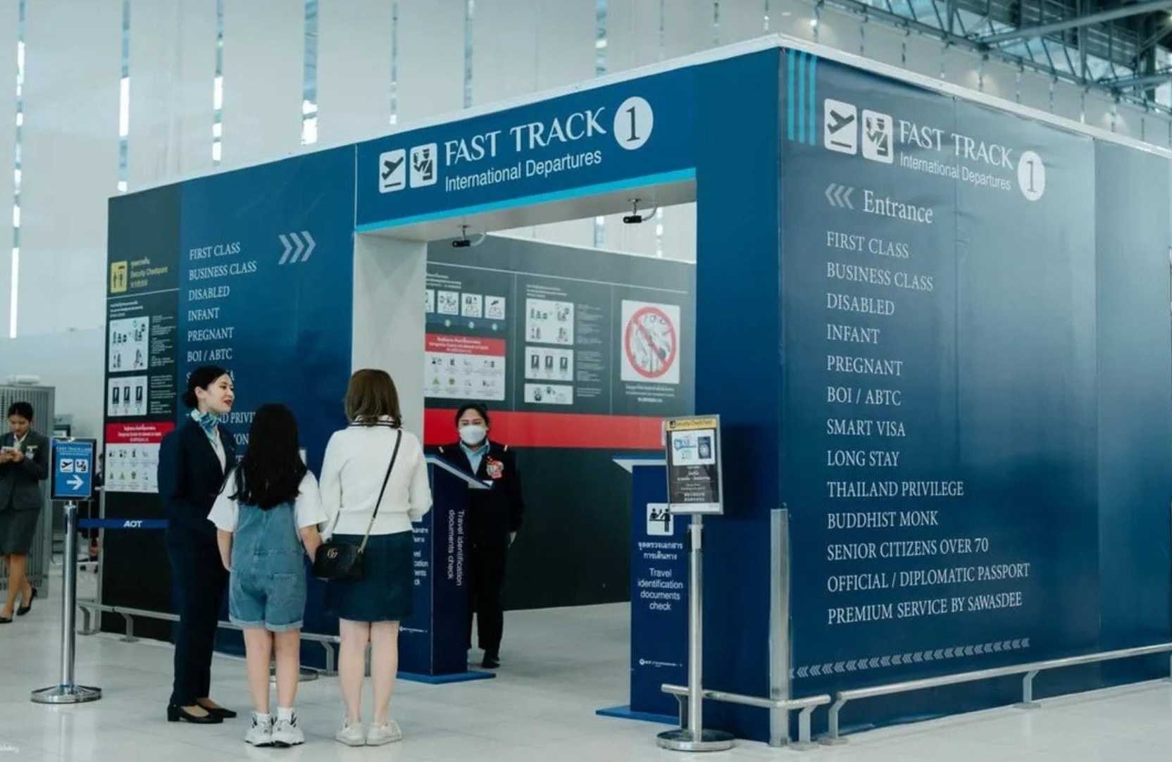 VIP Fast Track entrance at airport